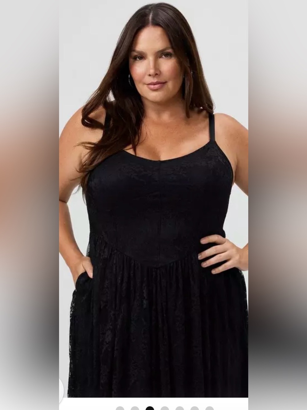 Torrid Black Floral Lace Maxi Dress Size 3/3X NWOT - Picture 7 of 12